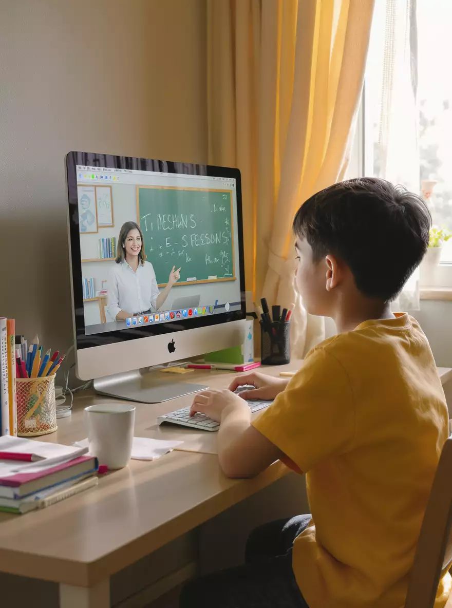 Student learning online